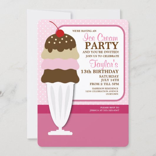 Ijsfeest Uitnodigingen (Voorkant)