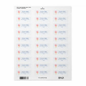 Ijsfeest Verjaardag Kinderen Adres Etiket (Full Sheet)