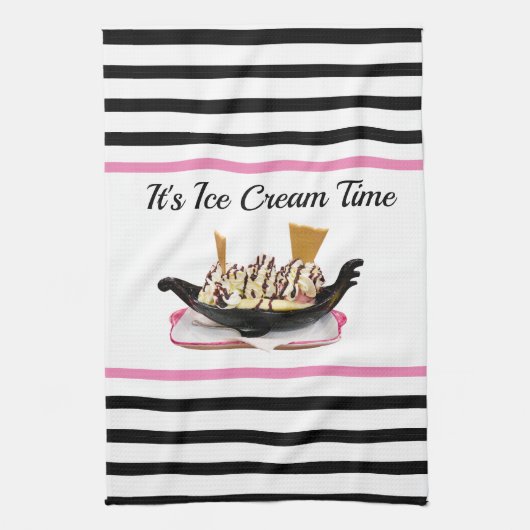 Ijsfeestje Keukenhanddoek (Verticaal)