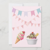 Ijsfeestje Uitnodiging, Samantha 6e Verjaardag Kaart (Achterkant)