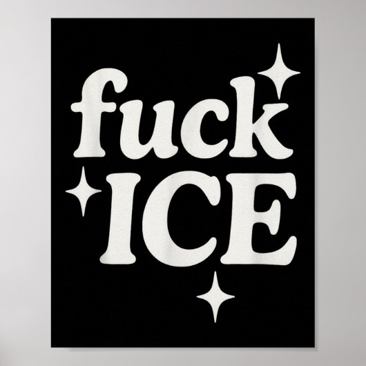 IJsfusieprotest immigratieactivist voor I Poster (Voorkant)