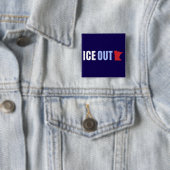 IJsgat Anti Trump Vierkante Button 5,1 Cm (In situ)