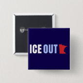 IJsgat Anti Trump Vierkante Button 5,1 Cm (Voorkant /achterkant)