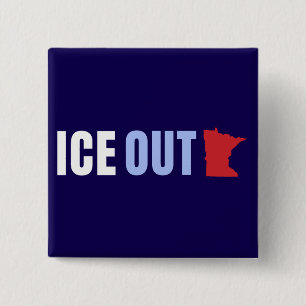IJsgat Anti Trump Vierkante Button 5,1 Cm