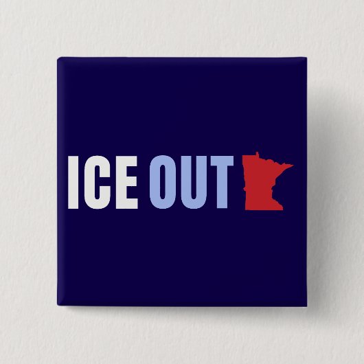 IJsgat Anti Trump Vierkante Button 5,1 Cm (Voorkant)