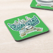 IJsgat Uit / Ga Voor De Vogels! Coaster Set Bier Onderzetter (Linkerzijde)
