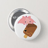 ijsgroen ronde button 5,7 cm (Voorkant /achterkant)