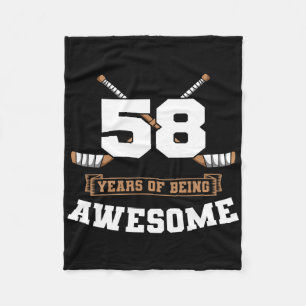 IJshockey 58e verjaardag sportthema feest Doel T Fleece Deken