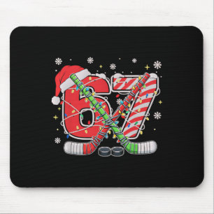 IJshockey 67 Kerstmis Grappig Zes Zeven Meme Muismat