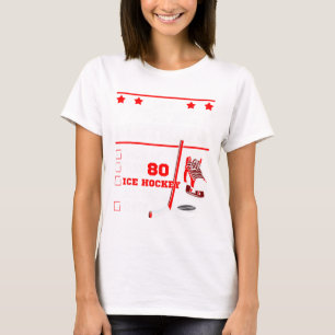 IJshockey 80ste Perfecte Verjaardagsfeestje Speler T-shirt