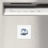IJshockey actie silhouet afbeelding Magneet (Insitu (Vaatwasser))