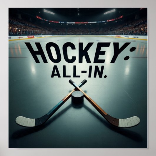 IJSHOCKEY-ALL IN Poster! Poster (Voorkant)