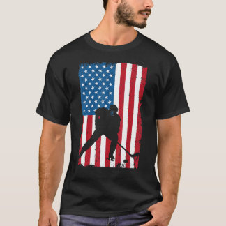 IJshockey Amerikaanse vlag  sport Verenigde Staten T-shirt