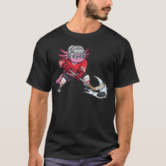 IjsHockey Axolotl Schattige Sport Speler Liefhebbe T-shirt
