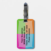 ijshockey bagagelabel (Achterkant verticaal)