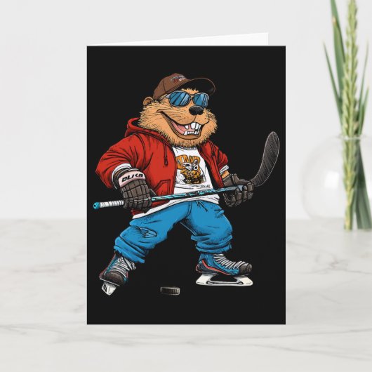 IJshockey Bever  Kaart (Voorkant)
