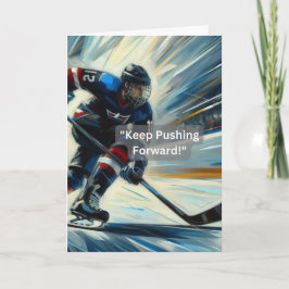 IJshockey: "Blijf doorgaan!" aanmoediging Kaart