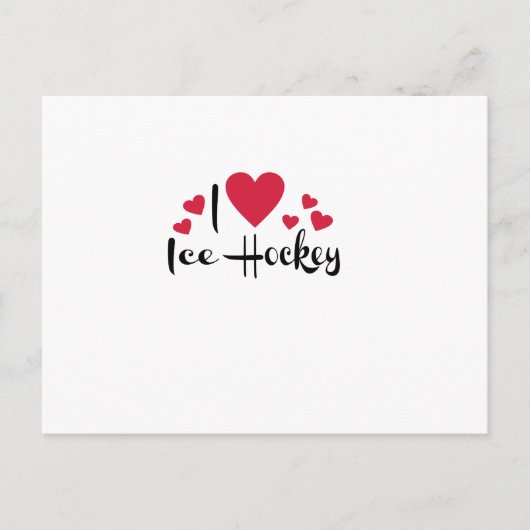 ijshockey briefkaart (Voorkant)