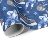 IJshockey Cadeaupapier (Rol Hoek)