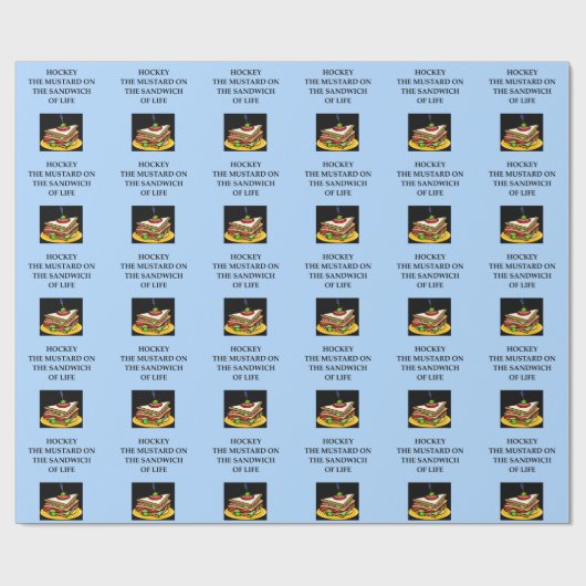 ijshockey cadeaupapier (Vlak)