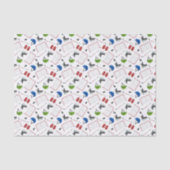 IJshockey decoupagepapier, wintersport tissue Tissuepapier (Voorkant)