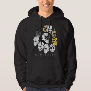 IJsHockey Doelman Evolutie Vintage Retro Modern M Hoodie