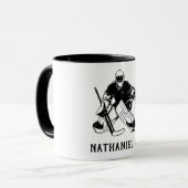 IJshockey doelman monogram Mok (Voorkant links)