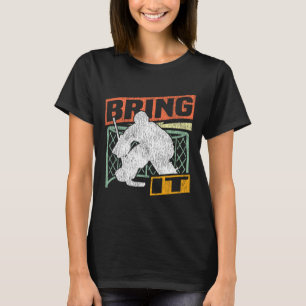 IjsHockey Doelman Vintage Doelman Retro Breng I T-shirt