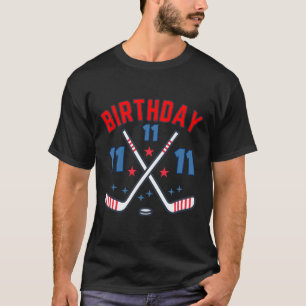 IJshockey Elf Verjaardag Jongen 11de Feest Jongens T-shirt