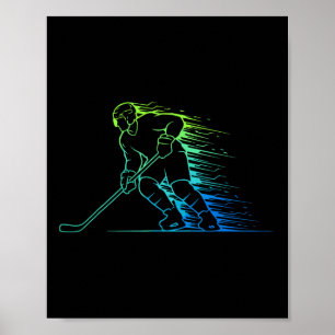IJshockey en Hockey Grafische Mannen en Jongens, T Poster