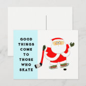 ijshockey feestdagenkaart (Voorkant / Achterkant)