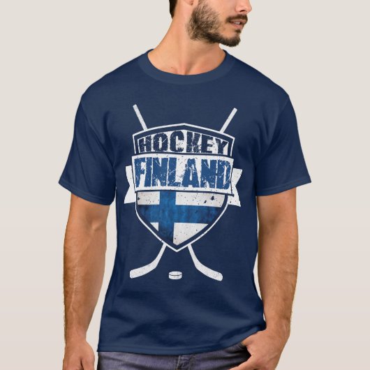 IJshockey Finland Schild Suomi T-shirt (Voorkant)