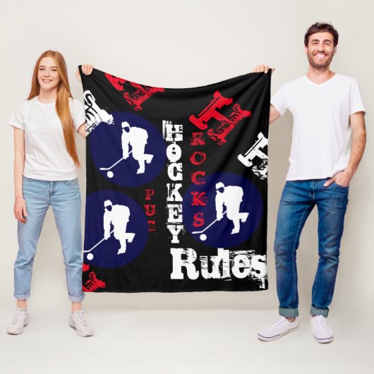 IJSHOCKEY FLEECE DEKEN (In situ)
