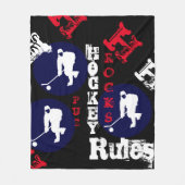 IJSHOCKEY FLEECE DEKEN (Voorkant)