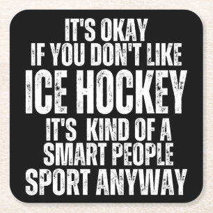 IJSHOCKEY FUN CITATEN KARTONNEN ONDERZETTERS