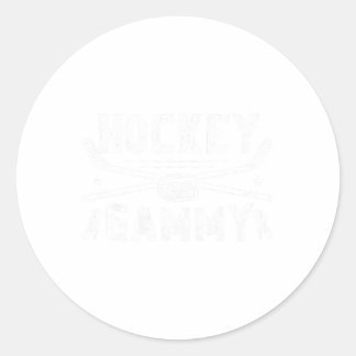 IJshockey Gammy Oma Gammy Van Een Hockeyspeler  Ronde Sticker