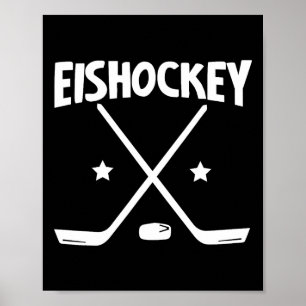 IJshockey - Gekruiste Rackets (1) Poster