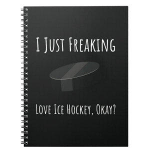 IJshockey-gerelateerde cadeaus sportspeler Notitieboek