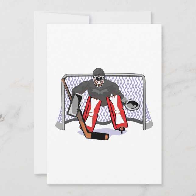 ijshockey goalie realistische vectorillustratie (Voorkant)