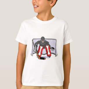 ijshockey goalie realistische vectorillustratie t-shirt