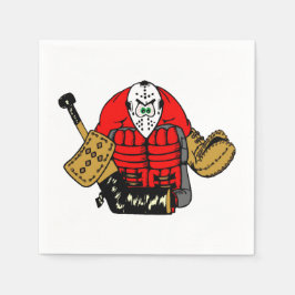 IJshockey Goalie Verjaardagsfeest Servet