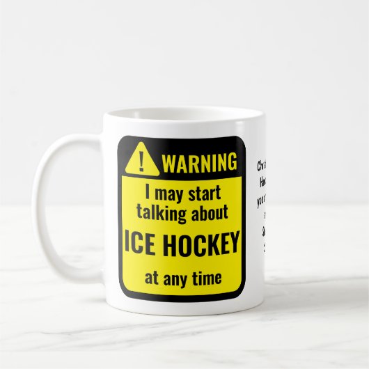 IjsHockey Grappig Gepersonaliseerd Koffiemok (Links)