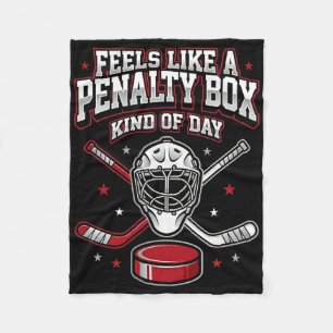 IJshockey grappig voelt als een strafbank soort va Fleece Deken