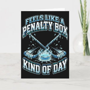 IJsHockey Grappig Voelt Als Een Strafbank Soort Va Kaart