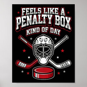 IJshockey grappig voelt als een strafbank soort va Poster