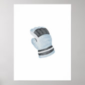 IJshockey handschoenen muur kunst Poster (Voorkant)