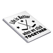 ijshockey: Het leven is beter als we bij elkaar bl Notitieboek (Rechterzijde)