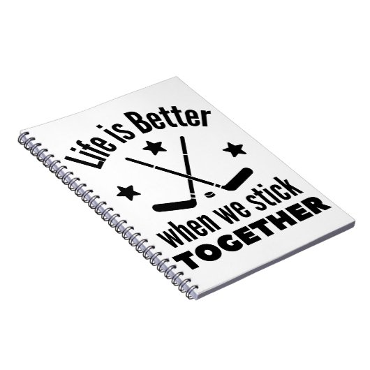 ijshockey: Het leven is beter als we bij elkaar bl Notitieboek (Rechterzijde)