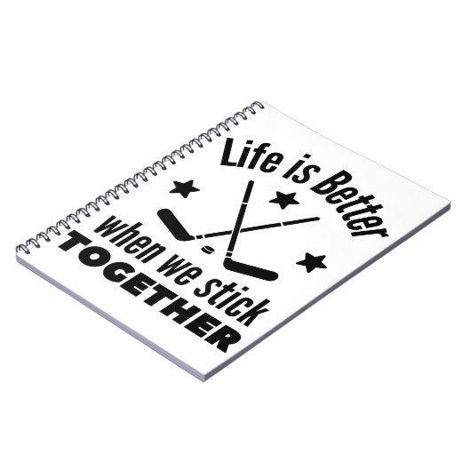 ijshockey: Het leven is beter als we bij elkaar bl Notitieboek (Linkerzijde)