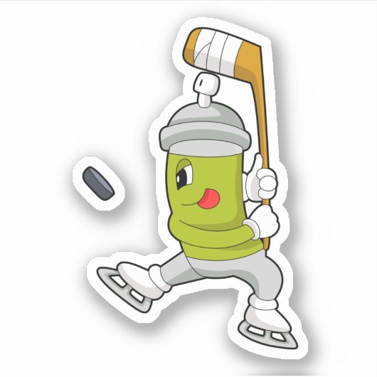 IJshockey Ice hockey-stick Sticker (Voorkant)